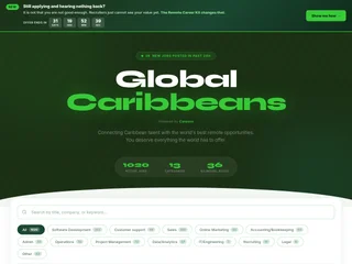 Global Caribbeans platform preview Global Caribbeans platform preview