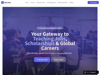 GlobalEduJobs platform preview GlobalEduJobs platform preview