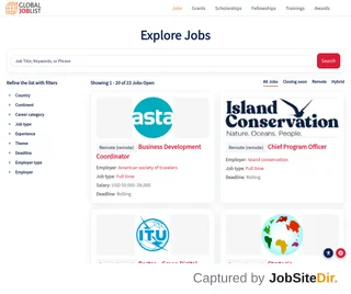 Global JobList platform preview