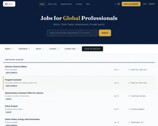 Global Jobs platform preview