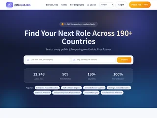 goforajob.com platform preview
