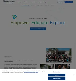 GoGuardian Careers platform preview