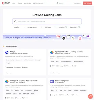 Golang Works platform preview
