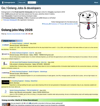 Golangprojects platform preview