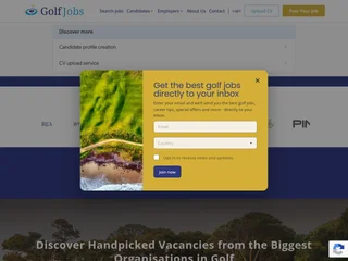 Golf Jobs platform preview Golf Jobs platform preview
