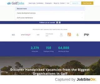 Golf Jobs platform preview Golf Jobs platform preview