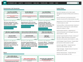 Govjobs.lk platform preview