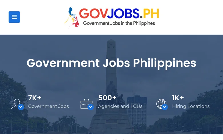 GOVJOBS.PH screenshot GOVJOBS.PH job board platform screenshot showing job search interface
