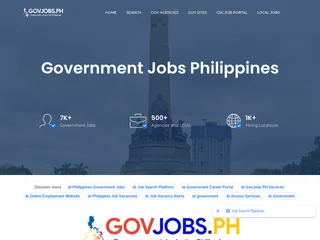 GOVJOBS.PH platform preview GOVJOBS.PH platform preview