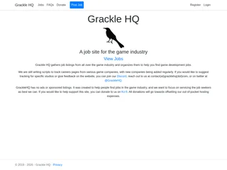 Grackle HQ screenshot preview Grackle HQ screenshot preview