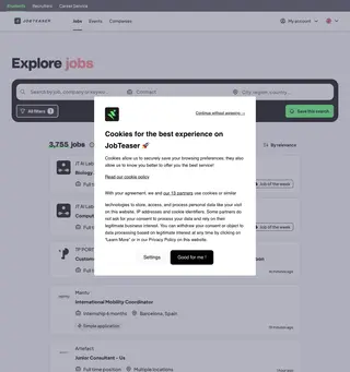 JobTeaser platform preview
