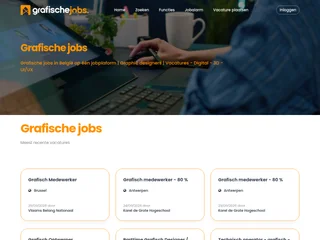 Grafischejobs.be screenshot preview Grafischejobs.be screenshot preview