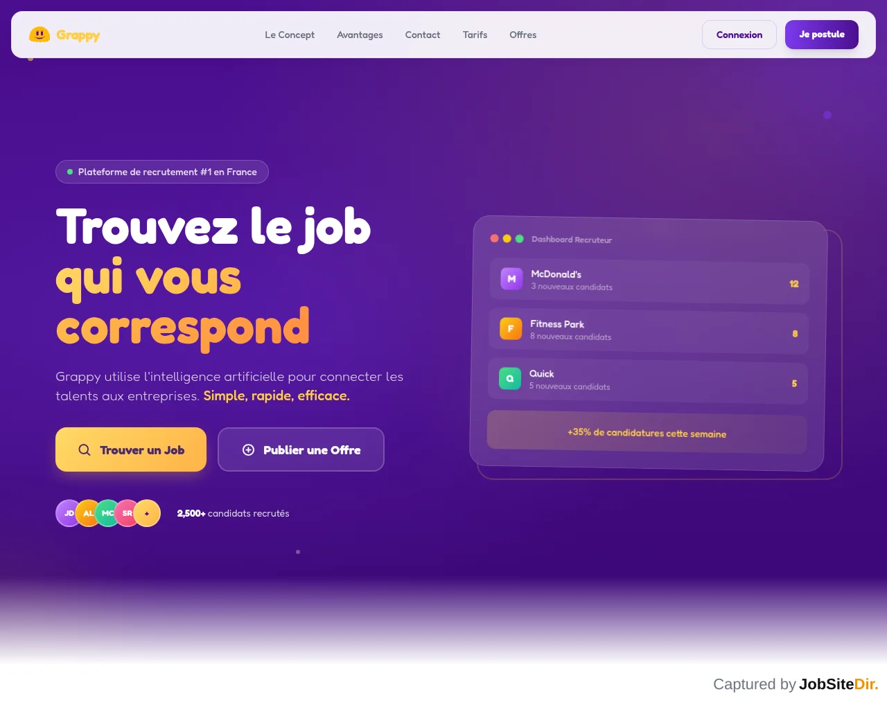 Grappy website screenshot