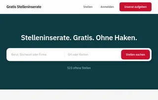 Gratis Stelleninserate screenshot preview