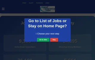 Great Tanzania Jobs screenshot preview