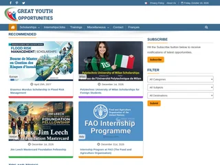 Great Youth Opportunities platform preview