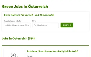 Green Jobs Österreich screenshot preview
