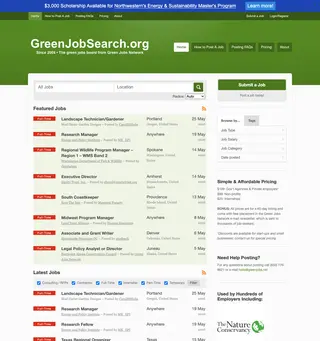 Green Jobs Board platform preview Green Jobs Board platform preview