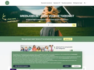 Greenjobs.nl platform preview