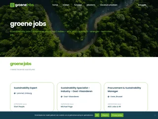 Groene Jobs platform preview Groene Jobs platform preview