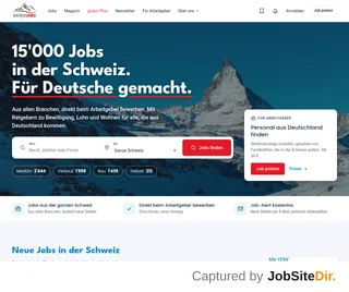 GRÜEZIJOBS.ch platform preview GRÜEZIJOBS.ch platform preview