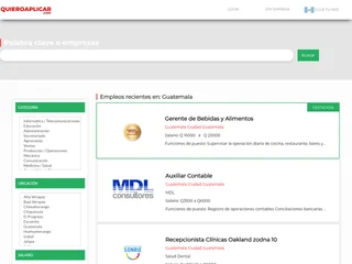 QuieroAplicar.com platform preview QuieroAplicar.com platform preview