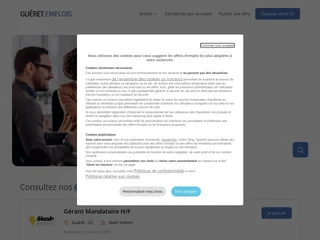 Guéret Emplois platform preview Guéret Emplois platform preview