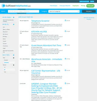 GulfCoastHelpWanted.com platform preview