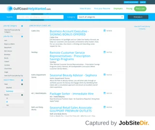 GulfCoastHelpWanted.com platform preview