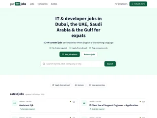 Gulf Dev Jobs platform preview Gulf Dev Jobs platform preview