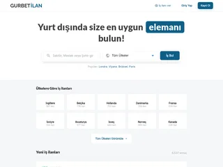Gurbetilan.com platform preview Gurbetilan.com platform preview