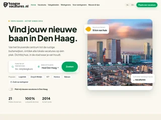 Haagsevacatures.nl platform preview Haagsevacatures.nl platform preview