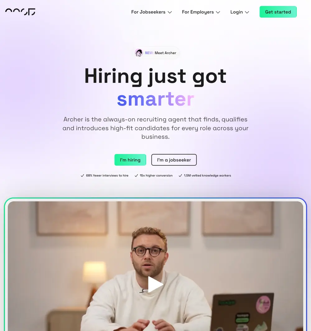 hackajob job board platform screenshot showing job search interface