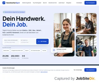 HandwerkerSpot platform preview HandwerkerSpot platform preview