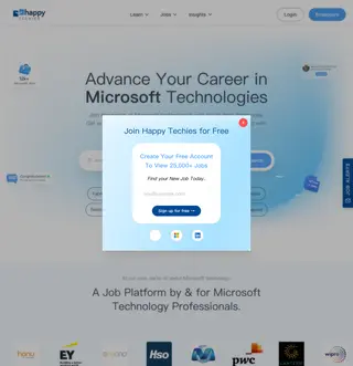 HappyTechies platform preview