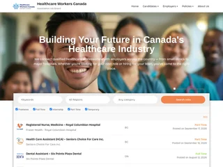 Healthcare Workers Canada – Association Job Board platform preview Healthcare Workers Canada – Association Job Board platform preview