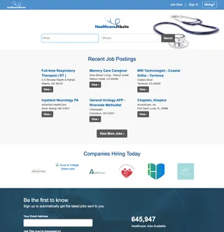 HealthcareJobSite screenshot preview