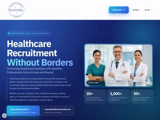 healthcareworkers.eu screenshot preview