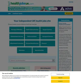 HealthJobsUK screenshot preview