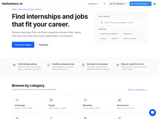 HelloIntern screenshot preview