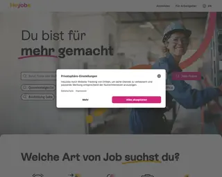 HeyJobs platform preview
