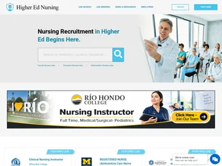 HigherEdNursing.com screenshot preview