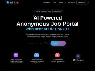 Hire22.ai screenshot preview Hire22.ai screenshot preview