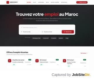 HireMe Maroc platform preview HireMe Maroc platform preview