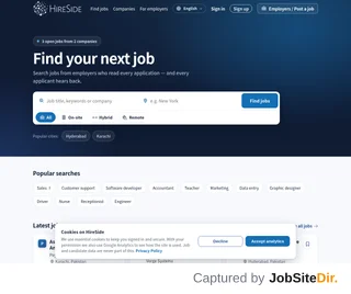 HireSide screenshot preview