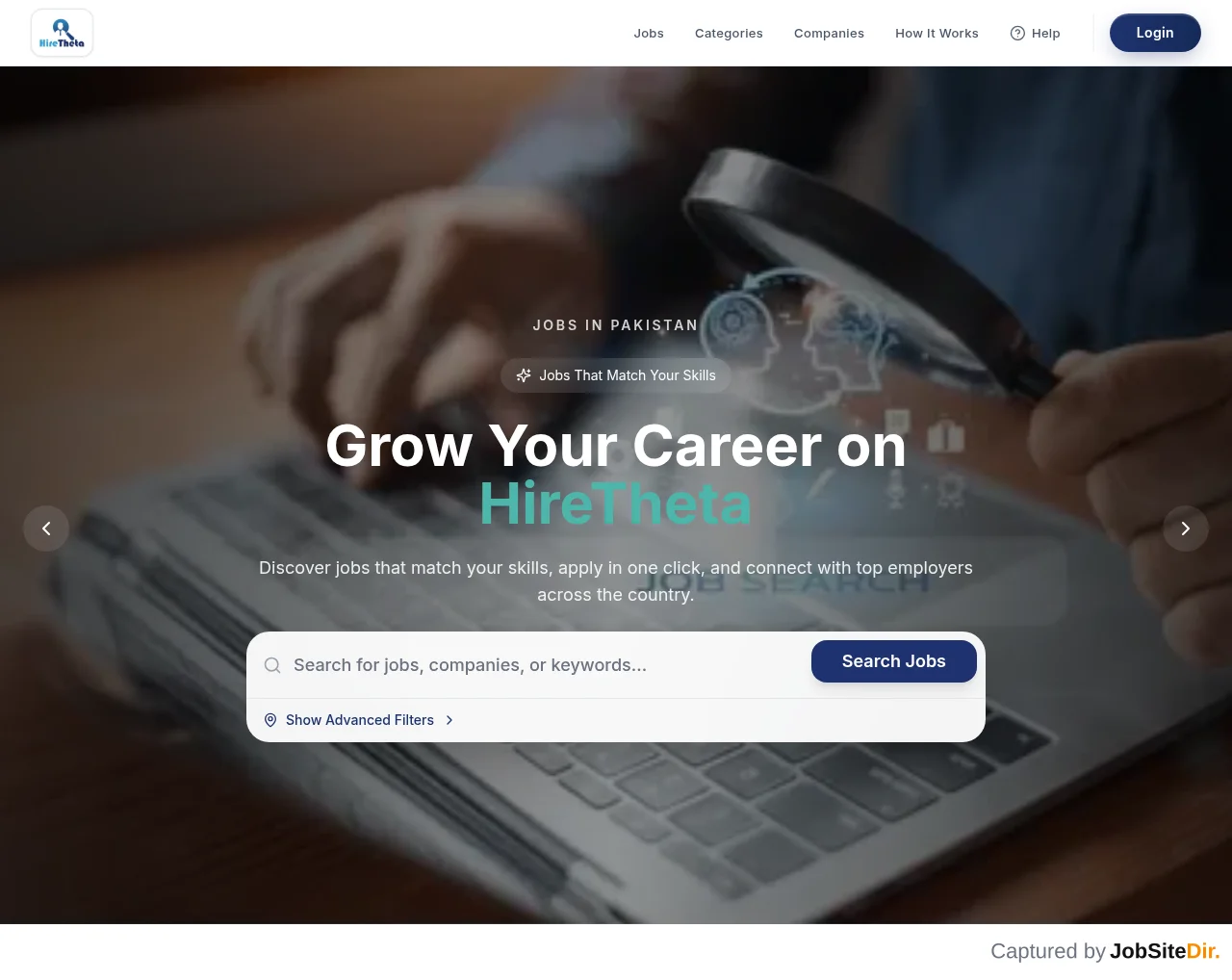 HireTheta website screenshot