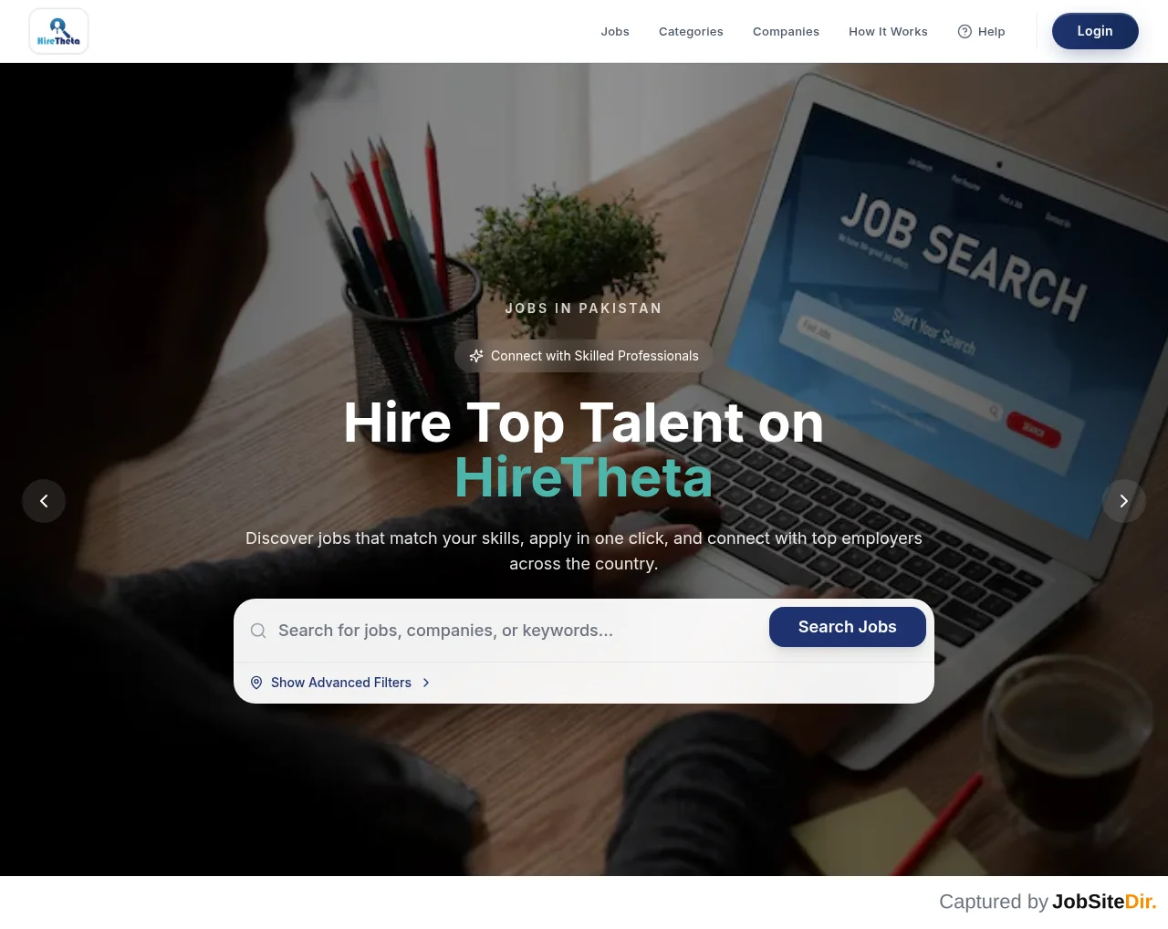 HireTheta website screenshot