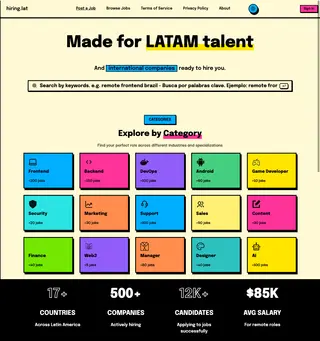 hiring.lat platform preview