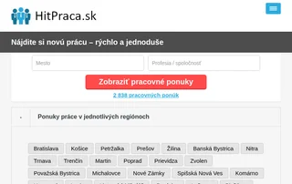 HitPraca.sk screenshot preview HitPraca.sk screenshot preview