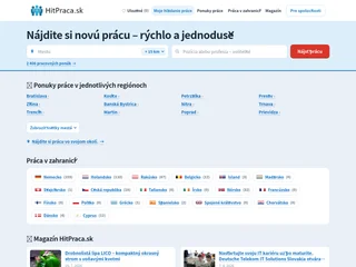 HitPraca.sk platform preview HitPraca.sk platform preview